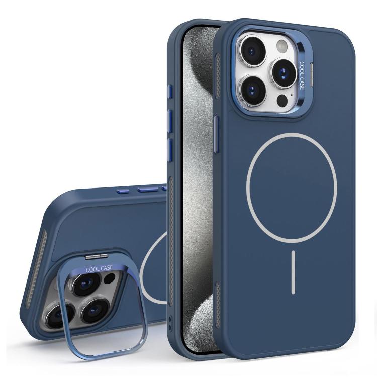 For iPhone 15 Pro Organic Silicone Lens Holder MagSafe Phone Case