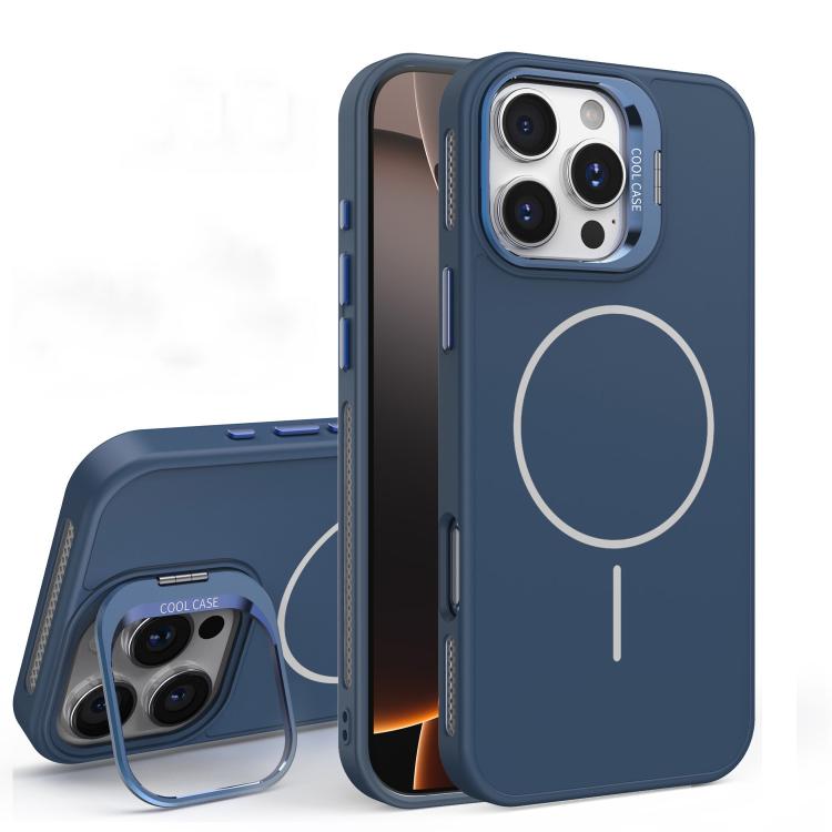 For iPhone 16 Pro Organic Silicone Lens Holder MagSafe Phone Case