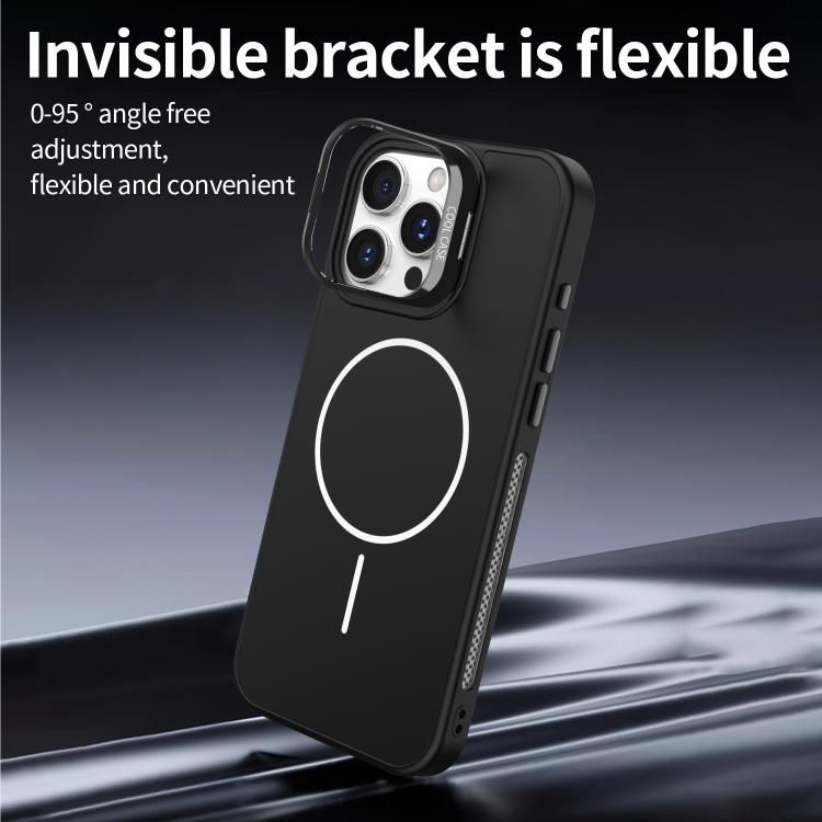 For iPhone 11 Organic Silicone Lens Holder MagSafe Phone Case