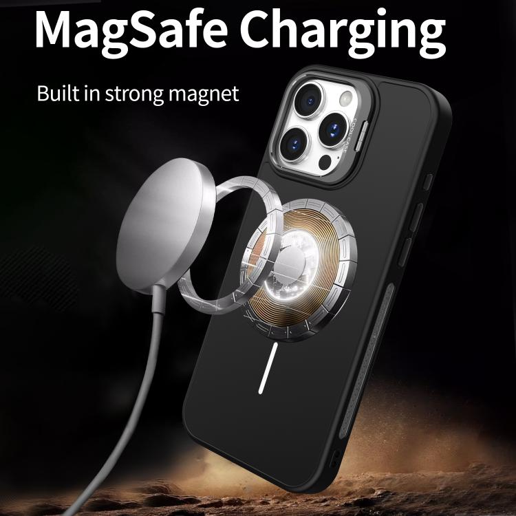 For iPhone 13 Organic Silicone Lens Holder MagSafe Phone Case