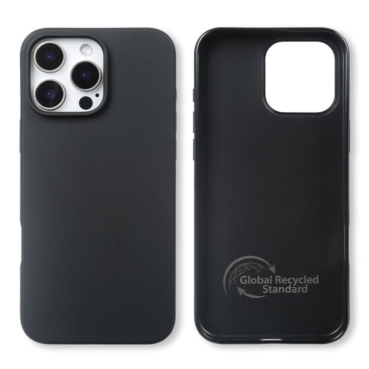 For iPhone 16 Pro Max RCS Single-sided Frosted TPU Phone Case - Black