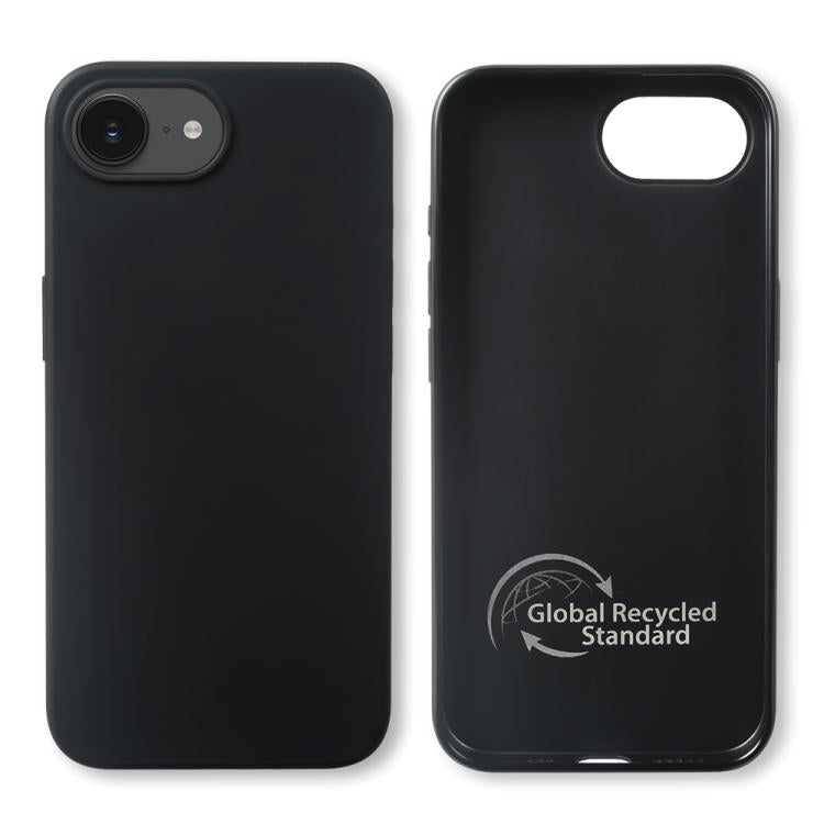 For iPhone 16e RCS Single-sided Frosted TPU Phone Case - Black