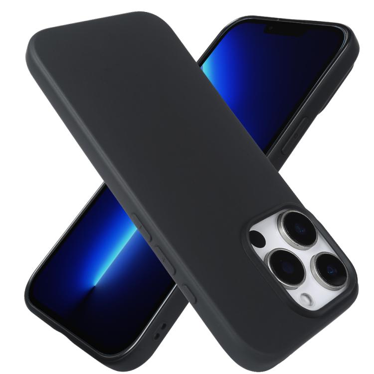 For iPhone 13 Pro RCS Single-sided Frosted TPU Phone Case - Black