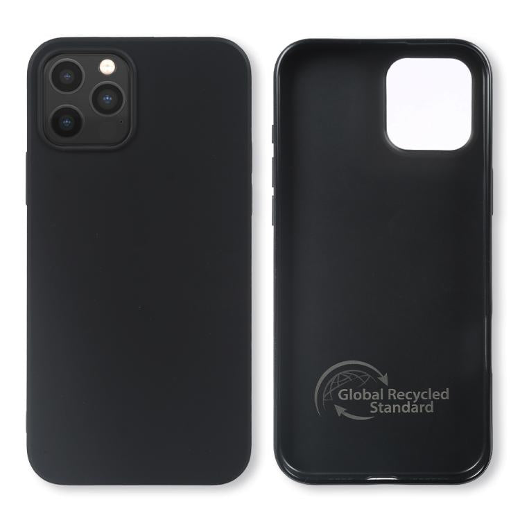 For iPhone 12 / 12 Pro RCS Single-sided Frosted TPU Phone Case - Black