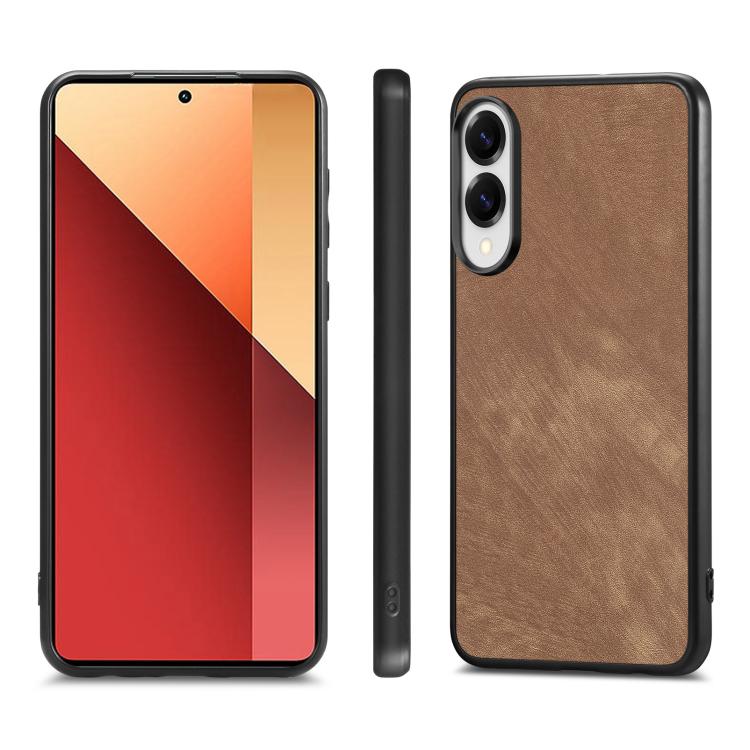 For Samsung Galaxy S25 Edge 5G Vintage Leather PC Back Cover Phone Case