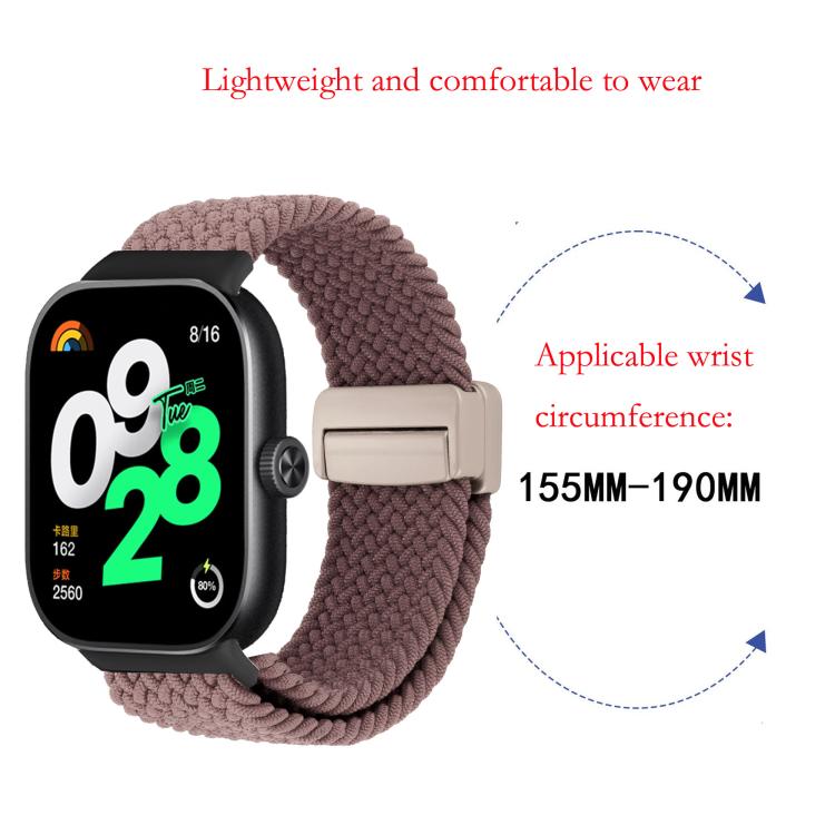 For Xiaomi Band  10 Pro / Redmi Watch 6 / 5 Magnetic Buckle Loop Braided Watch Band