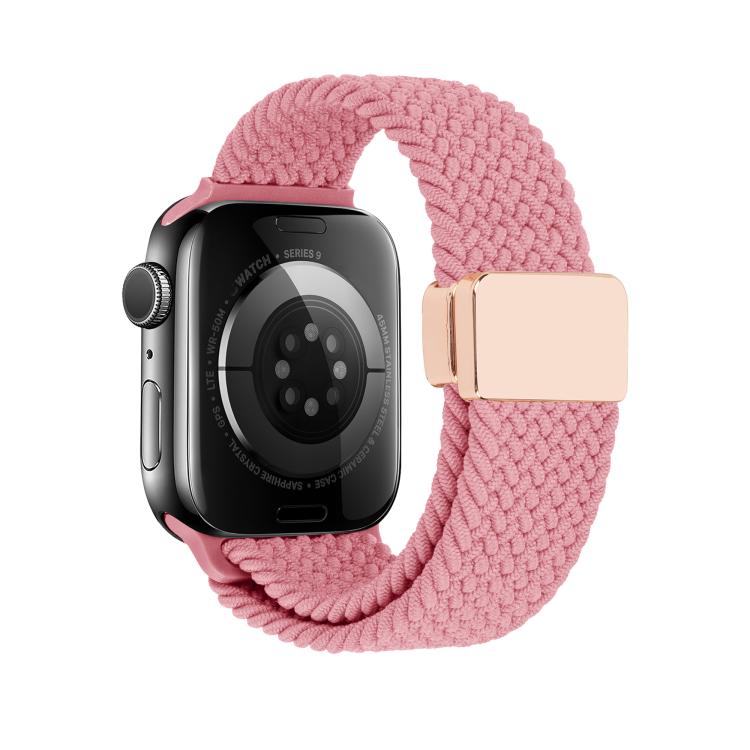 For Apple Watch 46mm / 49mm / 45mm / 44mm Magnetic Buckle Loop Woven Watch Band