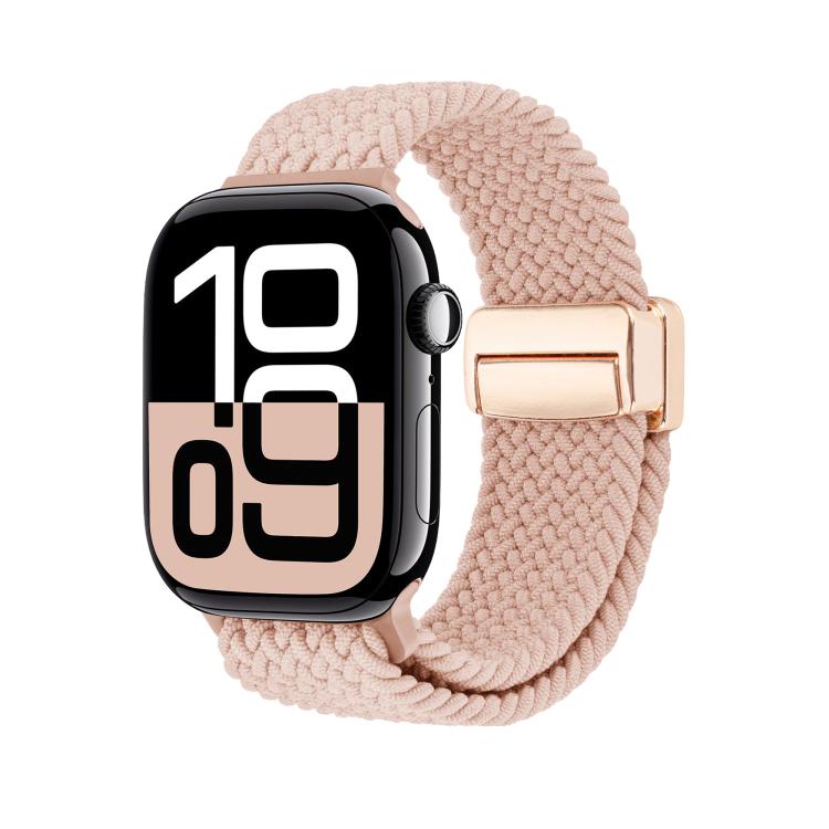 For Apple Watch 46mm / 49mm / 45mm / 44mm Magnetic Buckle Loop Woven Watch Band