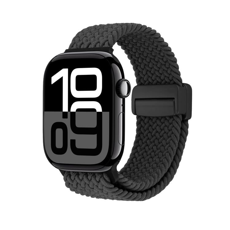 For Apple Watch 46mm / 49mm / 45mm / 44mm Magnetic Buckle Loop Woven Watch Band