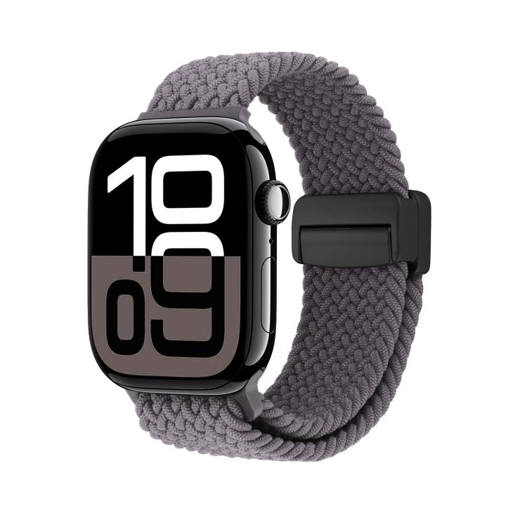 For Apple Watch 46mm / 49mm / 45mm / 44mm Magnetic Buckle Loop Woven Watch Band