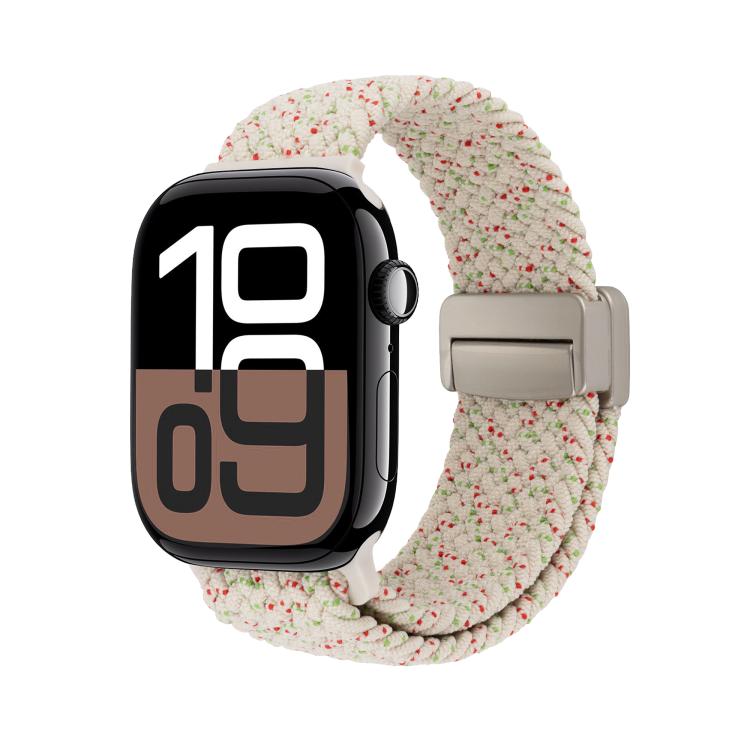 For Apple Watch 46mm / 49mm / 45mm / 44mm Magnetic Buckle Loop Woven Watch Band