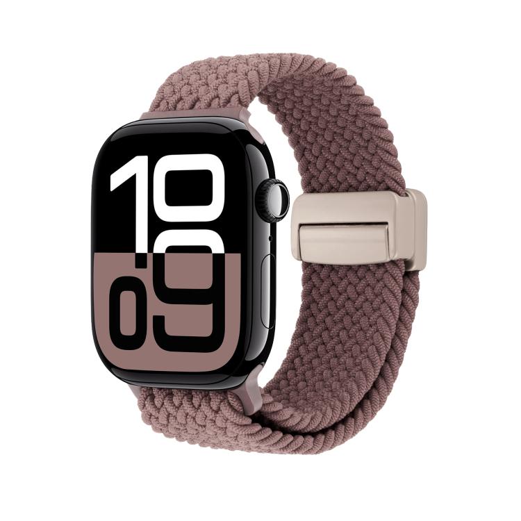 For Apple Watch 46mm / 49mm / 45mm / 44mm Magnetic Buckle Loop Woven Watch Band