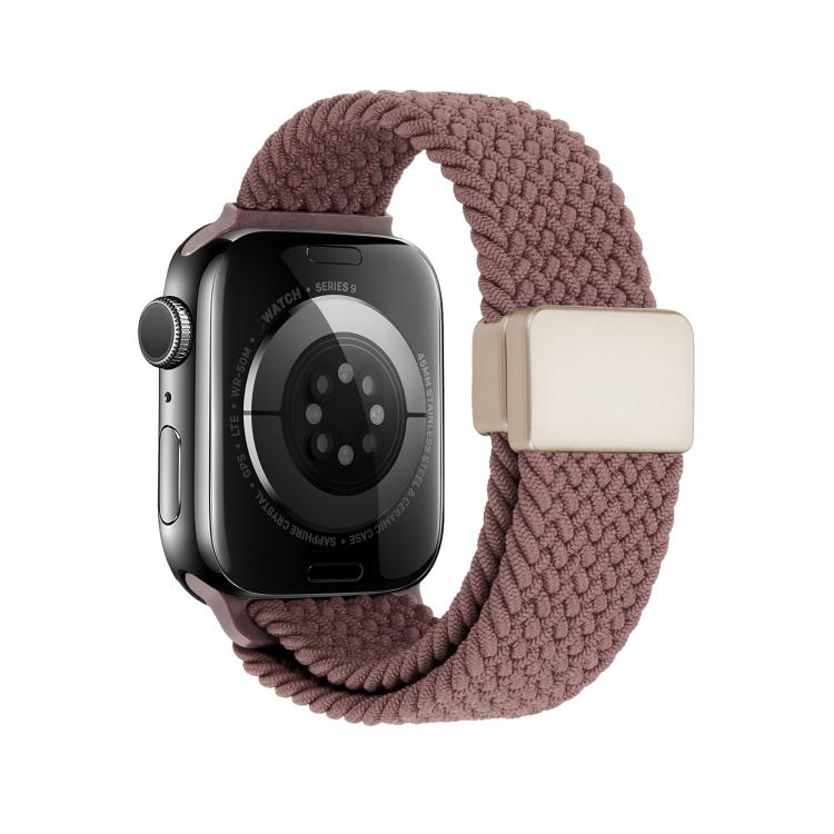 For Apple Watch 46mm / 49mm / 45mm / 44mm Magnetic Buckle Loop Woven Watch Band