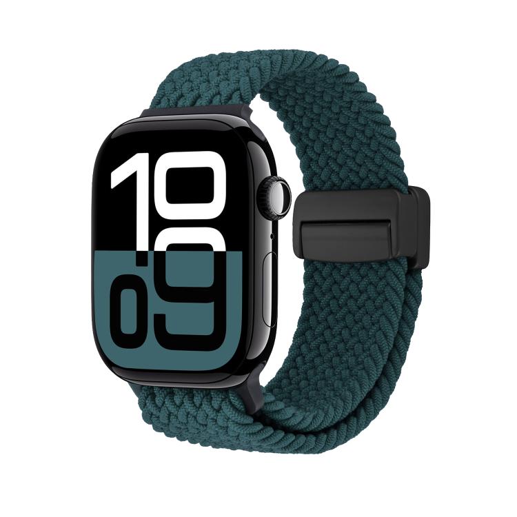 For Apple Watch 42mm / 41mm / 40mm / 38mm Magnetic Buckle Loop Woven Watch Band