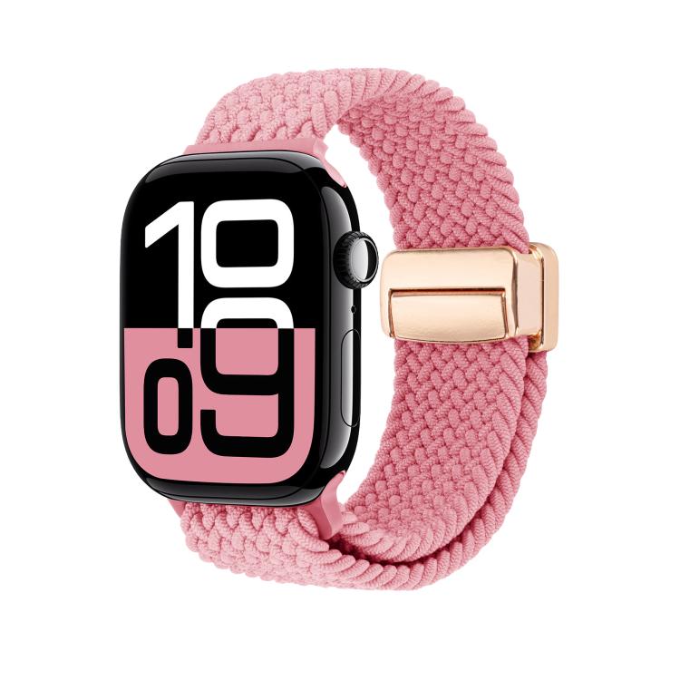For Apple Watch 42mm / 41mm / 40mm / 38mm Magnetic Buckle Loop Woven Watch Band
