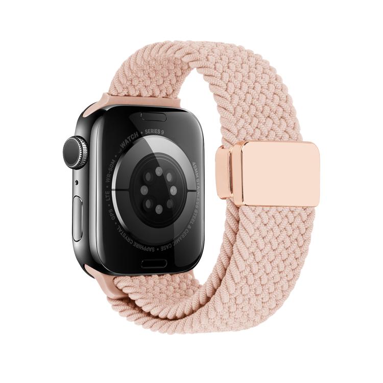 For Apple Watch 42mm / 41mm / 40mm / 38mm Magnetic Buckle Loop Woven Watch Band
