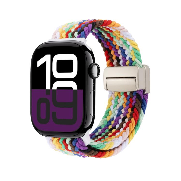 For Apple Watch 42mm / 41mm / 40mm / 38mm Magnetic Buckle Loop Woven Watch Band