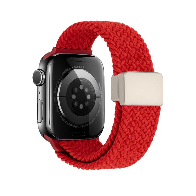 For Apple Watch 42mm / 41mm / 40mm / 38mm Magnetic Buckle Loop Woven Watch Band