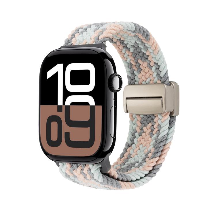 For Apple Watch 42mm / 41mm / 40mm / 38mm Magnetic Buckle Loop Woven Watch Band