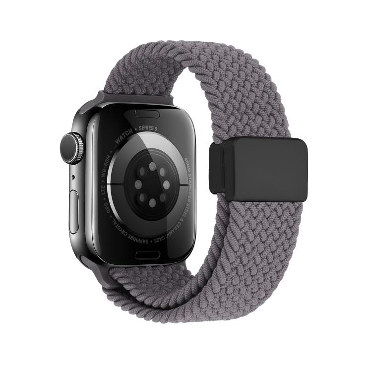 For Apple Watch 42mm / 41mm / 40mm / 38mm Magnetic Buckle Loop Woven Watch Band