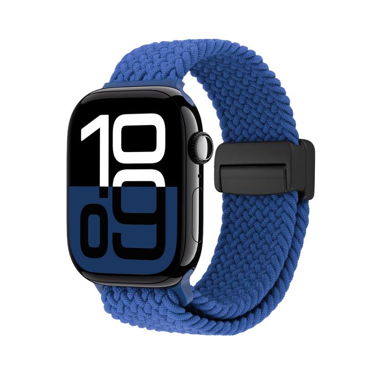 For Apple Watch 42mm / 41mm / 40mm / 38mm Magnetic Buckle Loop Woven Watch Band