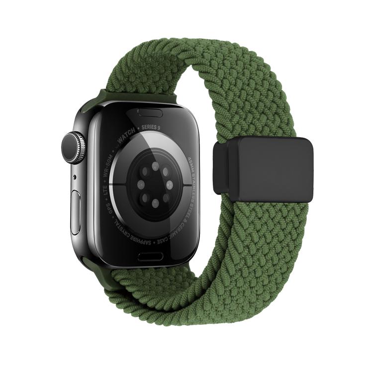For Apple Watch 42mm / 41mm / 40mm / 38mm Magnetic Buckle Loop Woven Watch Band