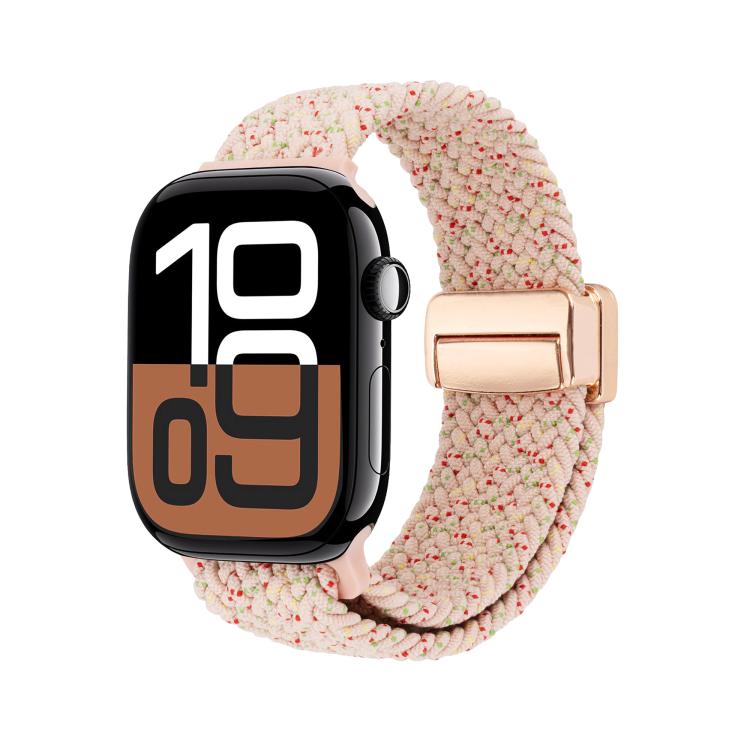 For Apple Watch 42mm / 41mm / 40mm / 38mm Magnetic Buckle Loop Woven Watch Band