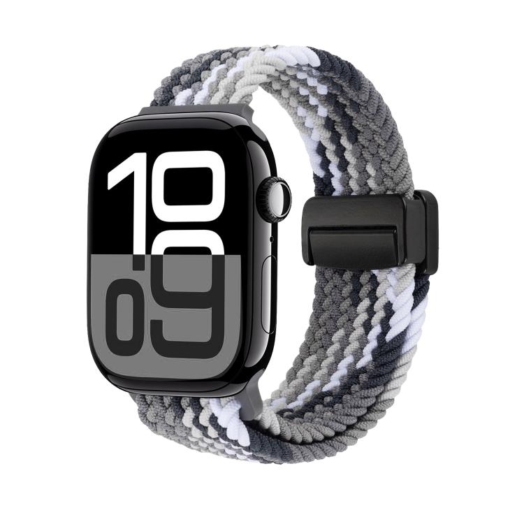 For Apple Watch 42mm / 41mm / 40mm / 38mm Magnetic Buckle Loop Woven Watch Band