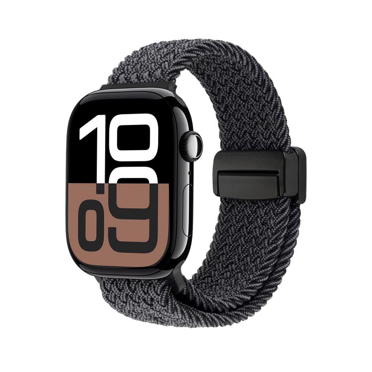 For Apple Watch 42mm / 41mm / 40mm / 38mm Magnetic Buckle Loop Woven Watch Band