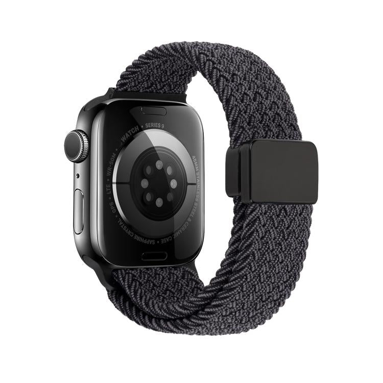 For Apple Watch 42mm / 41mm / 40mm / 38mm Magnetic Buckle Loop Woven Watch Band