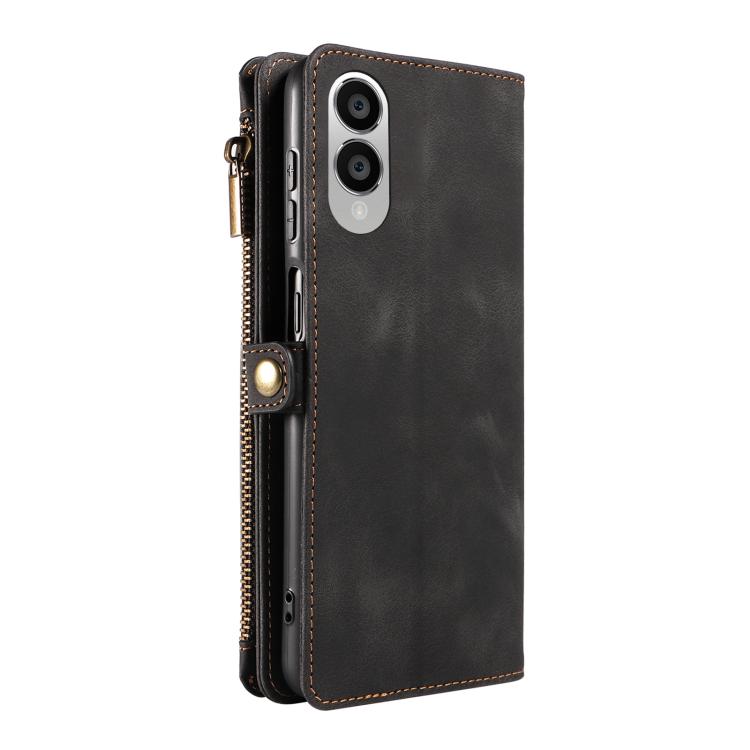 For Samsung Galaxy S25 Edge 5G Fantasy Multifunctional Zipper Wallet Leather Phone Case