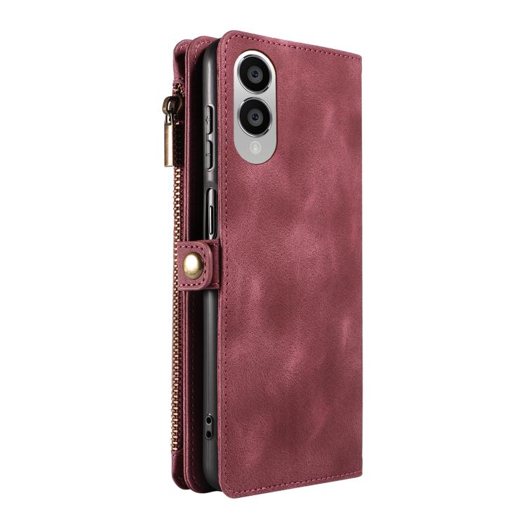 For Samsung Galaxy S25 Edge 5G Fantasy Multifunctional Zipper Wallet Leather Phone Case
