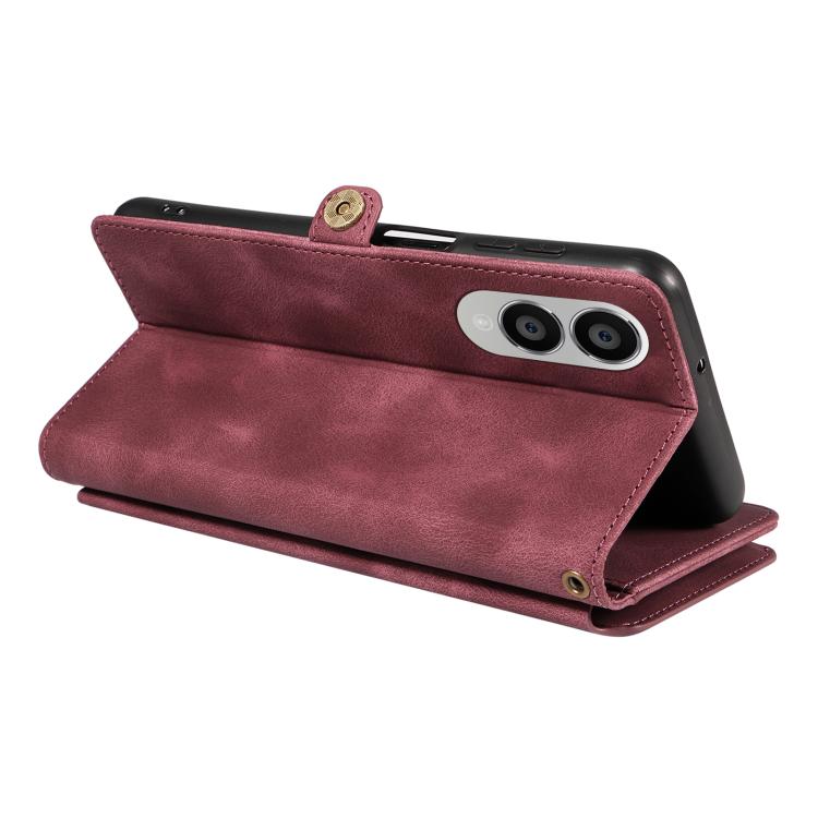 For Samsung Galaxy S25 Edge 5G Fantasy Multifunctional Zipper Wallet Leather Phone Case