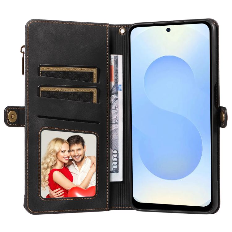 For Samsung Galaxy S25 5G Fantasy Multifunctional Zipper Wallet Leather Phone Case