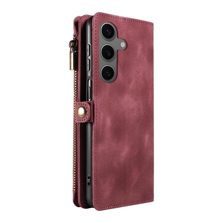 For Samsung Galaxy S25 5G Fantasy Multifunctional Zipper Wallet Leather Phone Case