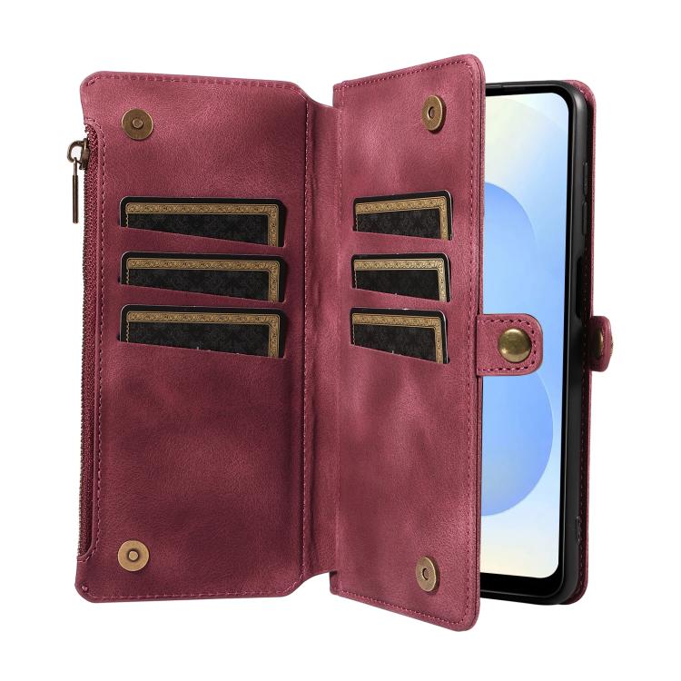 For Samsung Galaxy S25 5G Fantasy Multifunctional Zipper Wallet Leather Phone Case