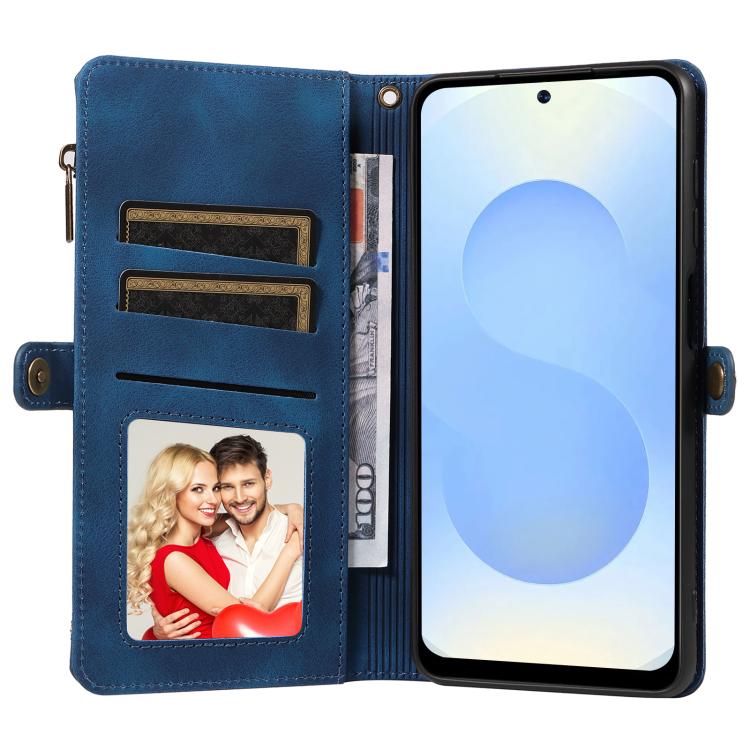 For Samsung Galaxy S25 5G Fantasy Multifunctional Zipper Wallet Leather Phone Case