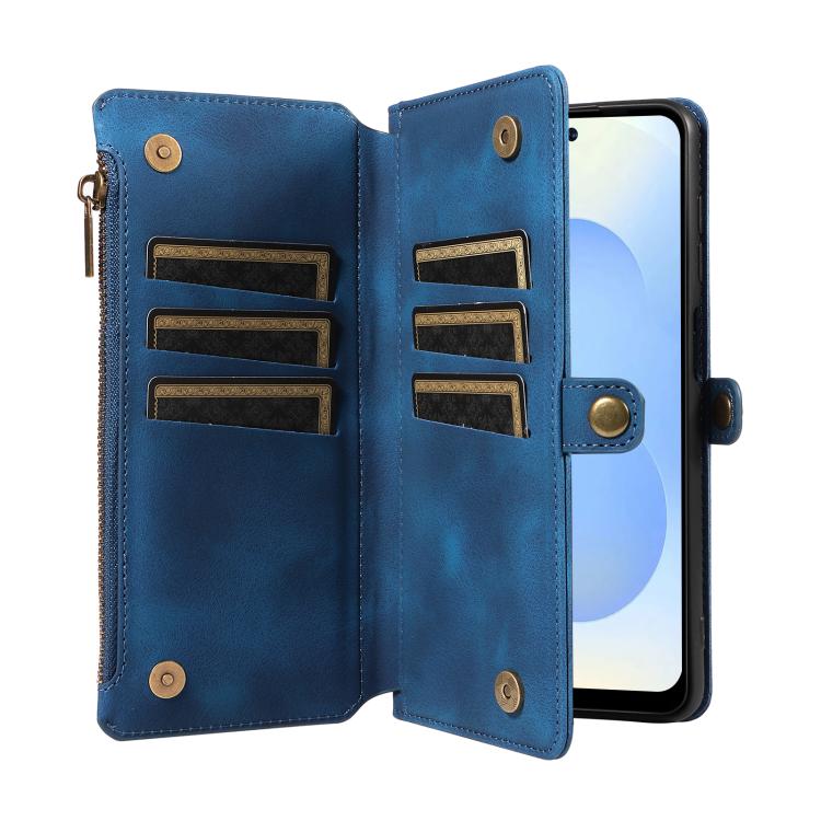 For Samsung Galaxy S25 5G Fantasy Multifunctional Zipper Wallet Leather Phone Case