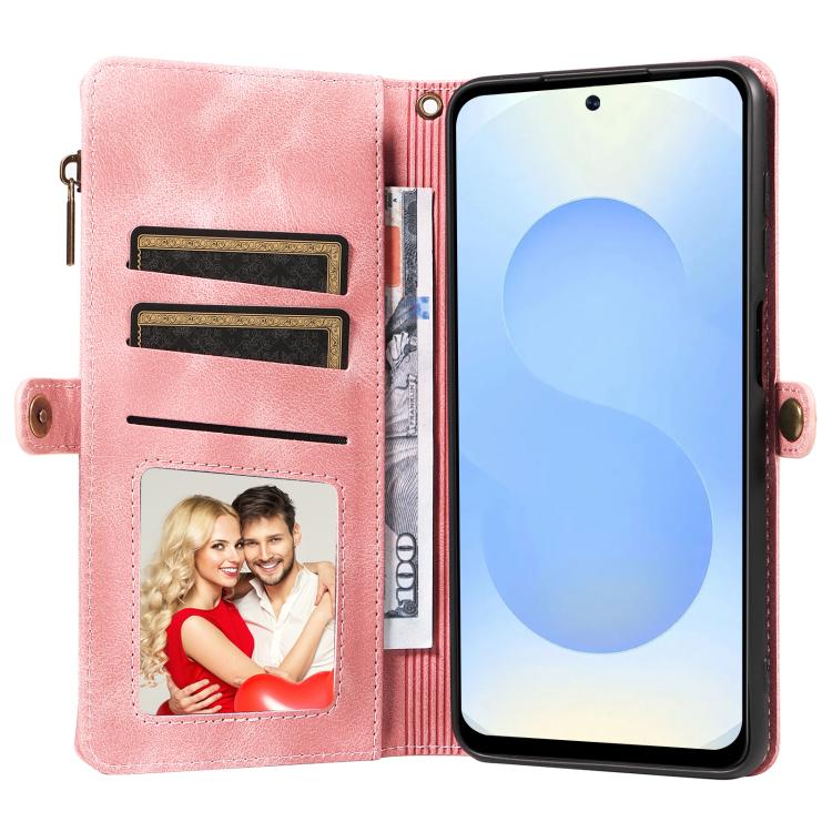 For Samsung Galaxy S25 5G Fantasy Multifunctional Zipper Wallet Leather Phone Case
