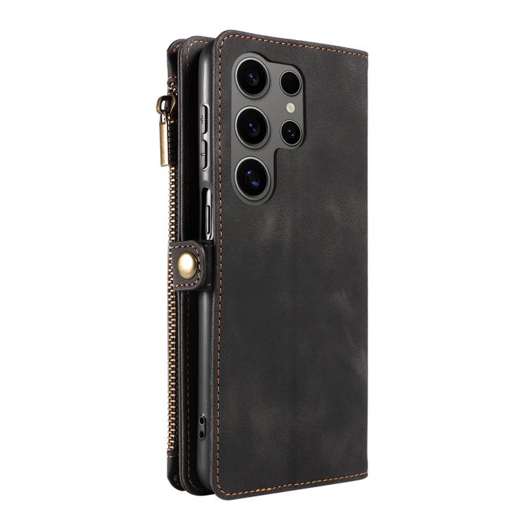 For Samsung Galaxy S25 Ultra 5G Fantasy Multifunctional Zipper Wallet Leather Phone Case
