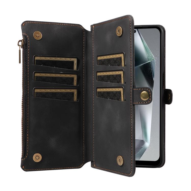 For Samsung Galaxy S25 Ultra 5G Fantasy Multifunctional Zipper Wallet Leather Phone Case