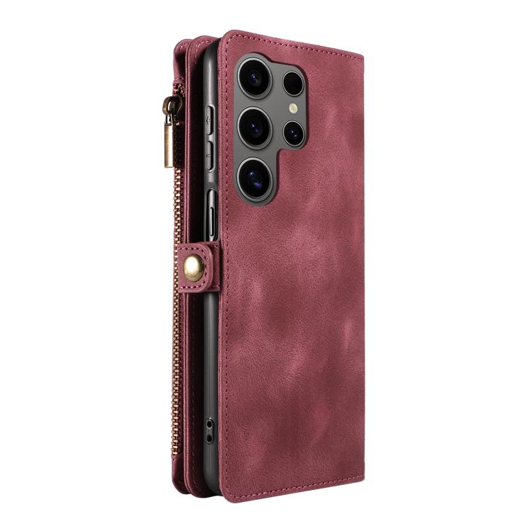 For Samsung Galaxy S25 Ultra 5G Fantasy Multifunctional Zipper Wallet Leather Phone Case