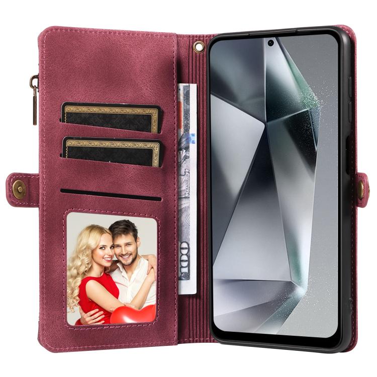 For Samsung Galaxy S25 Ultra 5G Fantasy Multifunctional Zipper Wallet Leather Phone Case