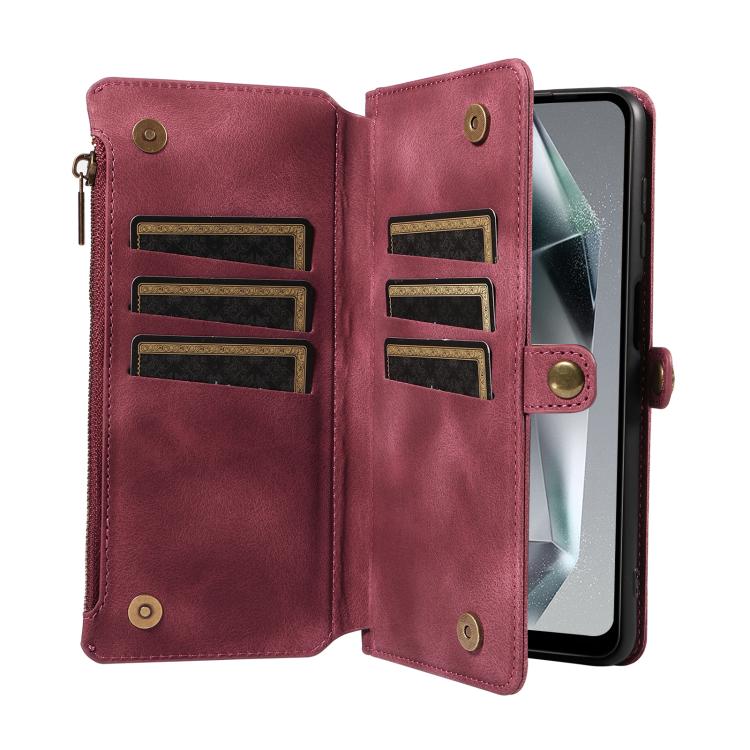 For Samsung Galaxy S25 Ultra 5G Fantasy Multifunctional Zipper Wallet Leather Phone Case