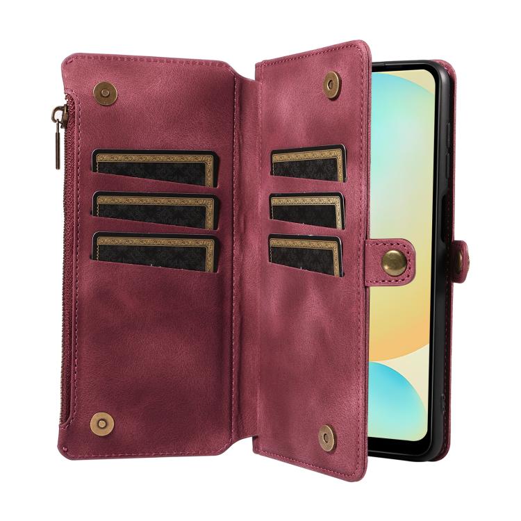 For Samsung Galaxy S24 FE 5G Fantasy Multifunctional Zipper Wallet Leather Phone Case