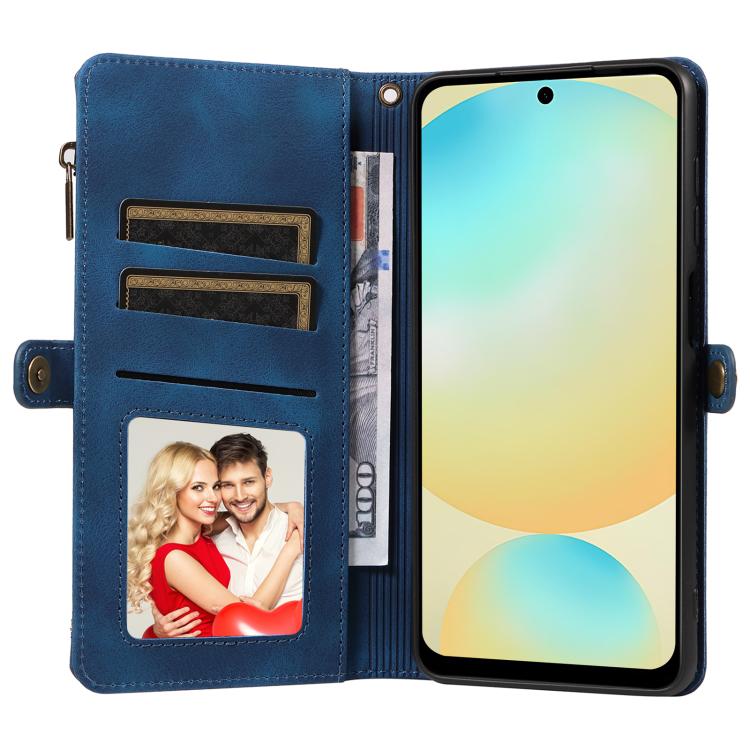 For Samsung Galaxy S24 FE 5G Fantasy Multifunctional Zipper Wallet Leather Phone Case