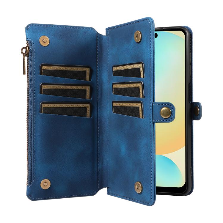 For Samsung Galaxy S24 FE 5G Fantasy Multifunctional Zipper Wallet Leather Phone Case