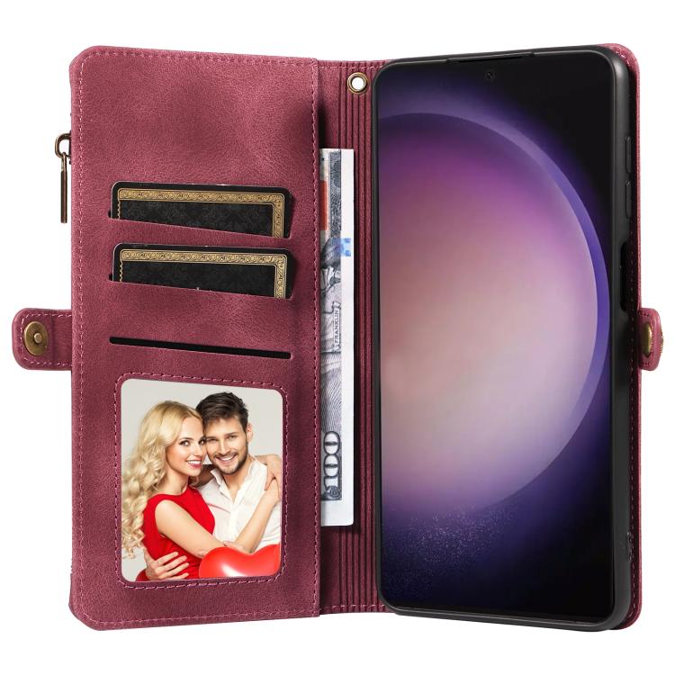 For Samsung Galaxy S24 Ultra 5G Fantasy Multifunctional Zipper Wallet Leather Phone Case