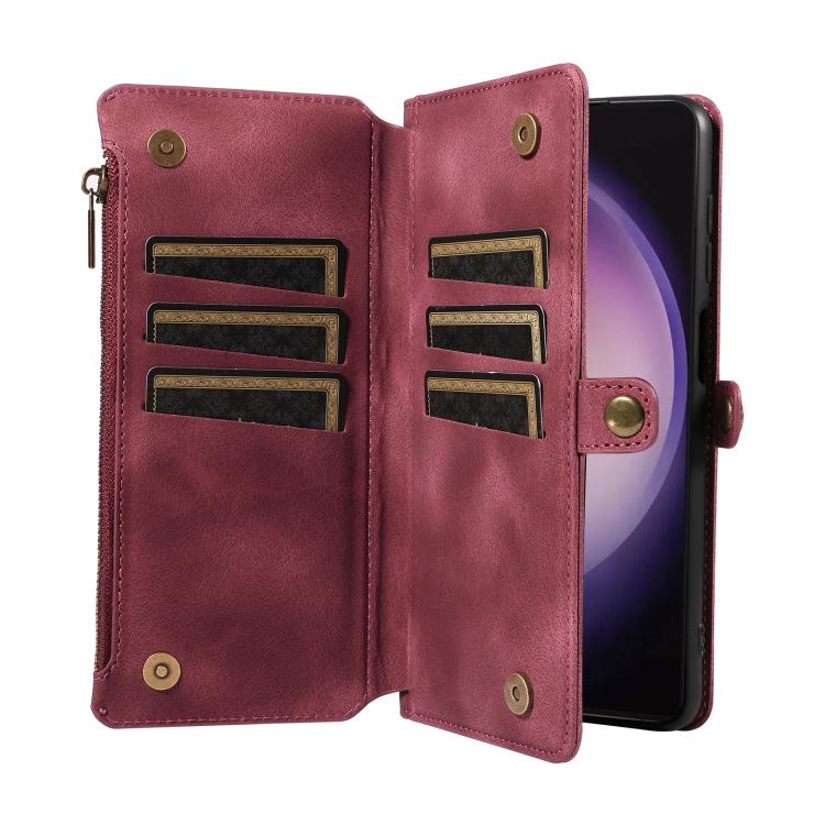 For Samsung Galaxy S24 Ultra 5G Fantasy Multifunctional Zipper Wallet Leather Phone Case
