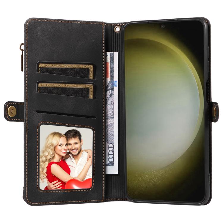 For Samsung Galaxy S24+ 5G Fantasy Multifunctional Zipper Wallet Leather Phone Case